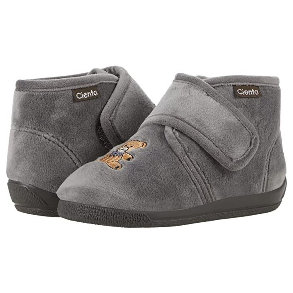 Cienta Boots Toddler US 6.5 Gray Embroidered Round Toe Ankle Bootie JOBB1677
